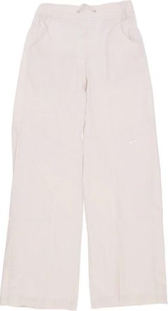 Nike High Rise Wijde Pijpen Geweven Broek - Dames - Trainingsbroeken - Beige - M - Katoen - Fitness