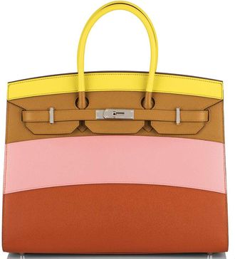 Herm&egrave;s Herm&eacute;s Epsom Leather 35cm Birkin in Sunrise Rainbow