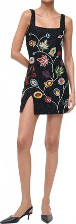 Staud Le Sable Mini Dress In Tapestry
