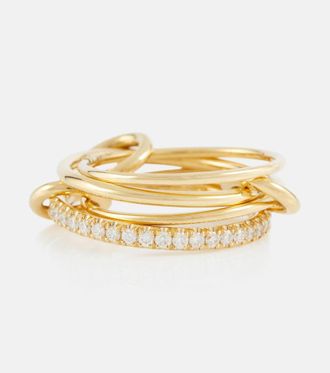 Spinelli Kilcollin Pisces Pave 18kt gold ring with diamonds