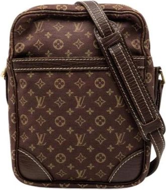 Louis Vuitton Pre-owned The Danube - Dames - Vintage Schoudertas - Bruin - ONE Size - Katoen - Vintage