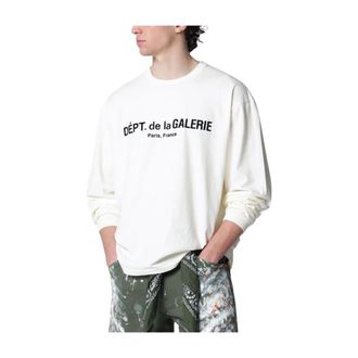 Gallery Dept. Long Sleeve Tops, male, White, Size: XL French Logo Lux Long Sleeve Tee