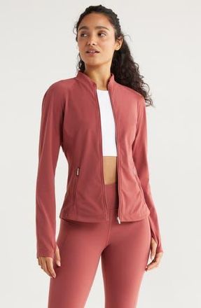Zella Studio Luxe Active Jacket in Red Jelly at Nordstrom Rack, Size Large