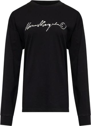 Maison Margiela Tops, Dames, Zwart, M, T-Shirts