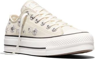 Converse Chuck Taylor All Star Lift Platform Sneaker in Vintage White/barely Grey at Nordstrom, Size 9.5