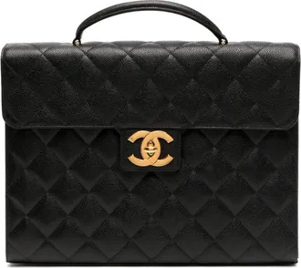 Chanel 1997 Classic Flap briefcase - women - Caviar Leather - One Size - Black