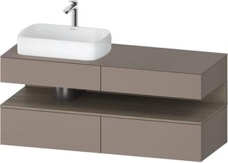 Duravit Qatego Consola Mueble Bajo Lavabo, 2 Extensiones, 2 - Duravit