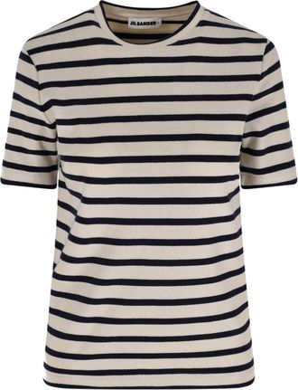 Jil Sander Striped T-Shirt - Cream