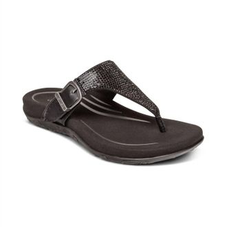 Aetrex Womens Rae Sandal In Black