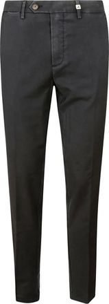 Myths zip-button wool trousers - Blue