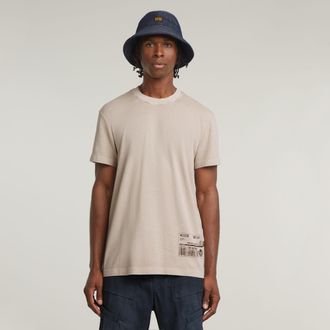 G-Star Shipping Graphic Overdyed T-Shirt - Beige - Heren