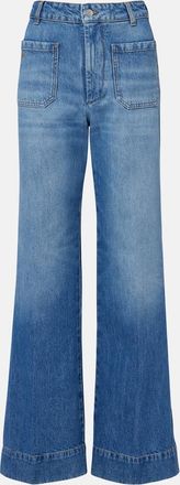 Victoria Beckham Alina faded wide-leg jeans