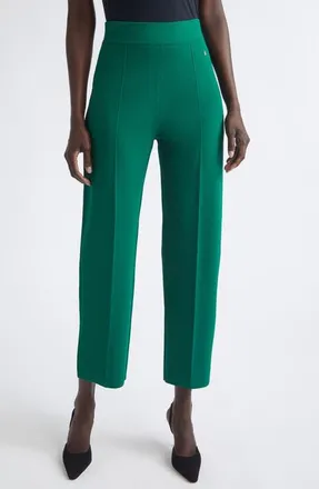 St. John Dani Santa Roma Knit Pants in Cypress at Nordstrom, Size Medium