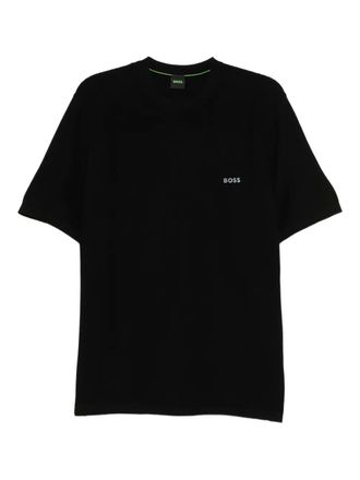 BOSS logo-printed T-shirt - men - Elastane/Viscose/Polyester/Polyamide - L - Black