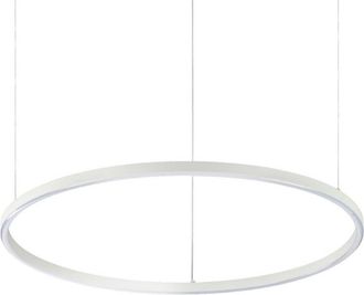 Ideal Lux Oracle Lámpara de techo colgante led integrada, redonda, regulable, delgada, dali, 70 cm, blanca, 3000 k - Ideal Lux
