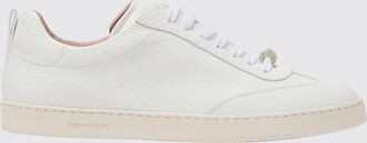 Fabiana Filippi Sneakers low top in pelle martellata con monile