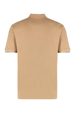 HUGO BOSS Tennis-Inspired Cotton Piqu&eacute; Polo Shirt - Beige