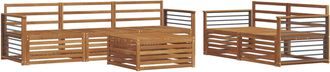 vidaXL Conjunto De Sof&aacute;s De Exterior 6 Uds. Natural Vidaxl