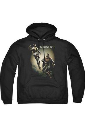 Gildan Injustice Gods Among Us Battle Of The Gods Adult Pull Over Hoodie / Hooded Sweatshirt