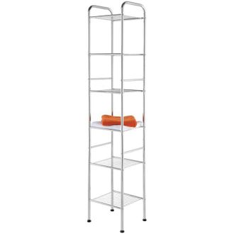 Feridras Feridras - Scaffale portaoggetti a 6 ripiani h 170 cm design moderno in acciaio cromo