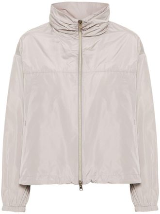 Herno zip-up lightweight jacket - women - Polyester - 42 - Neutrals