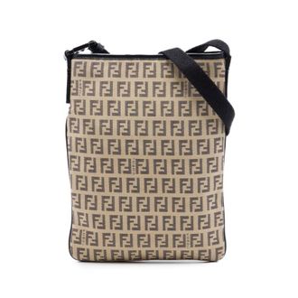 Fendi Pre-owned Fendi Zucchino Canvas Crossbody Ladies QALJZJK1RQ9UZM1F