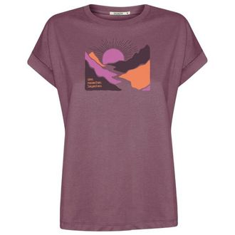 Greenbomb River Sundown Loony T-Shirt f&uuml;r Damen | lila