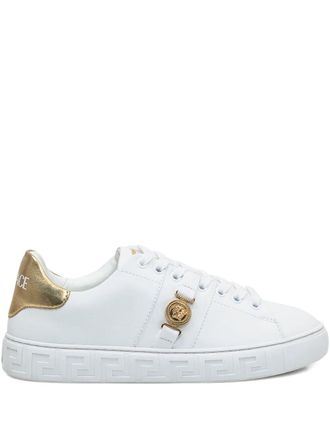 Versace White Leather Sneakers