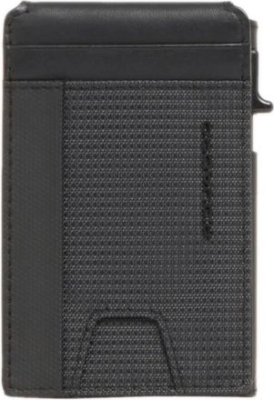 Piquadro Accessoires, Heren, Zwart, ONE Size, Leer, Pop-up Kaarthouder