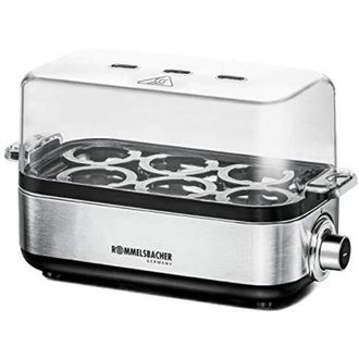 Rommelsbacher ER 600 Cuociuova Acciaio Inox-Nero