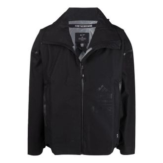 adidas Mens adidas originals Solid Color Logo Printing Zipper Stand Collar Sports Jacket Black H16254