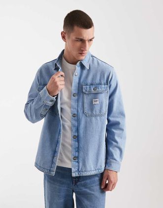 Lee Giacca di jeans lavaggio chiaro-Blu