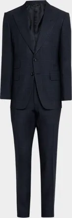 Tom Ford Men & apos;s Check Single-Breasted Suit
