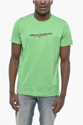 Diesel Cotton Crew-Neck T-Shirt T-DIEGOR NEW INDUSTRIES with Emboss size Xxl