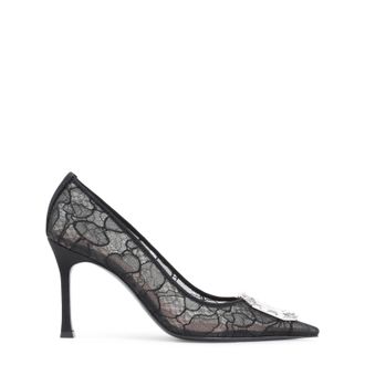 Amina Muaddi Camelia Lace Pump