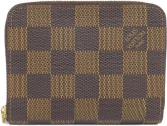 Louis Vuitton Damier Ebene Coated Canvas Coin Purse/Coin Case (Pre-Owned)