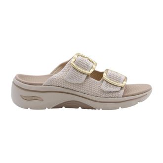 Skechers Schoenen, Dames, Beige, 42 EU, Comfortabele Slipper Isla voor Vrouwen