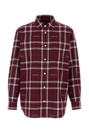 Gucci Embroidered Cotton Shirt