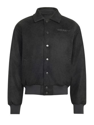 adidas Originals Leather Jacket Marrone