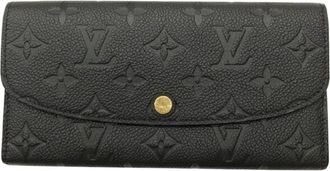 Louis Vuitton Beige Noir Monogram Empreinte Long Wallet (Bi-Fold) (Pre-Owned)