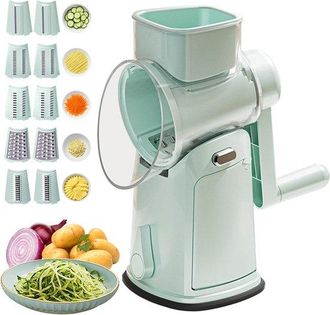 OEM Rallador De Queso, Rallador Rotatorio, Rallador De Tambor, Rallador De Queso Rotatorio, Cortador De Verduras, Procesador De Alimentos, Verde