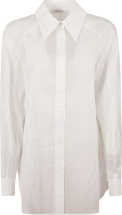 Alberta Ferretti Witte Shirt Camicia - Dames - Overhemden - Wit - M - Overhemden