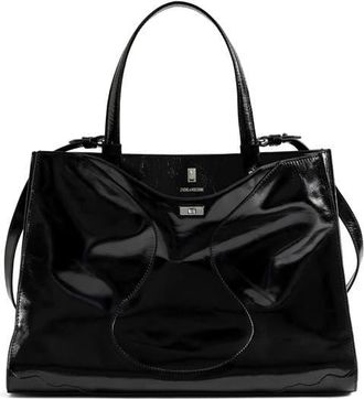 Zadig&Voltaire Jack Patent Leather Shoulder Bag in Black at Nordstrom