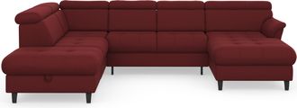 Sit&more Wohnlandschaft »Marano U-Form« inklusive Kopfteilverstellung, wahlweise mit Bettfunktion, Bettkasten