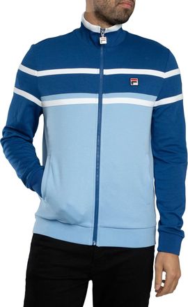 Fila Giovanni Trainingsjack Met Contrasterende Panelen, Blauw