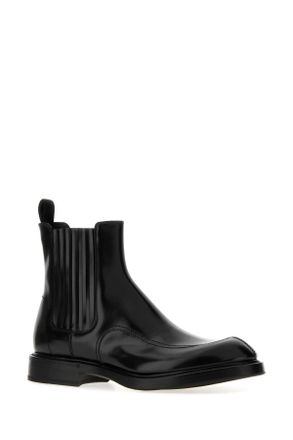 Dolce & Gabbana Leather Chelsea Ankle Boot - Black