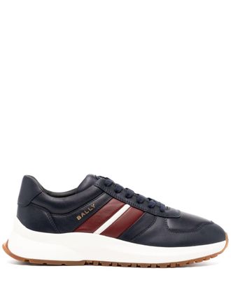 スニーカー BALLY Navy blue leather Rebby sneakers (MSK08YVT179 I5L8) Bally Rebby Leather Low-Top Sneakers, Brand Size 40 ( US