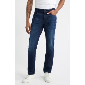 BOSS Delaware Slim Fit Stretch Jeans in Dark Blue at Nordstrom, Size 31 X 32