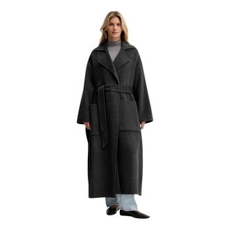Nanushka Dames, Mantels, Grijs, Maat: XS Wol