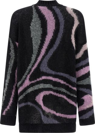 Emilio Pucci Womens Black Wool Cardigan Clothing
